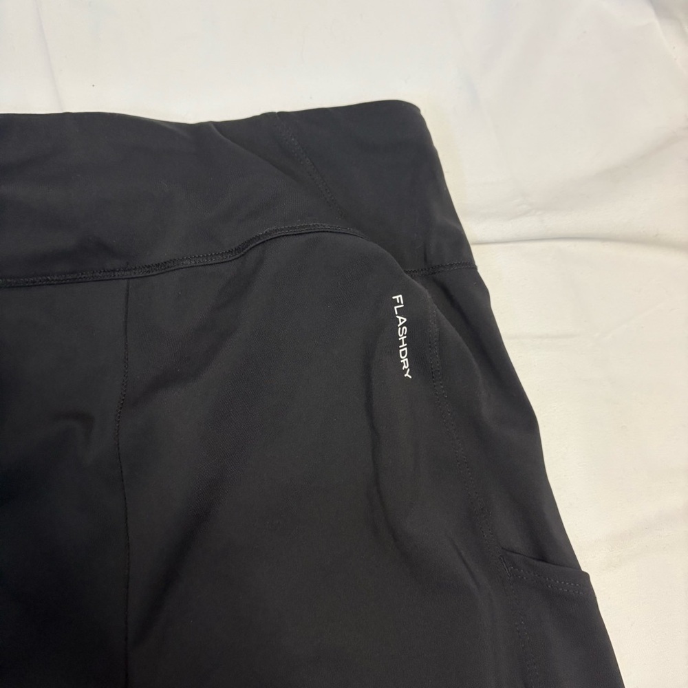 The North Face Leggings Girls XL (14/16) Black Athletic Side Pocket Flashdry - Picture 4 of 10